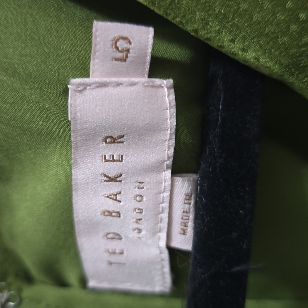 Ted Baker pohshan Keyhole Detail Midi Dress in khaki-Green - Picture 10 of 10